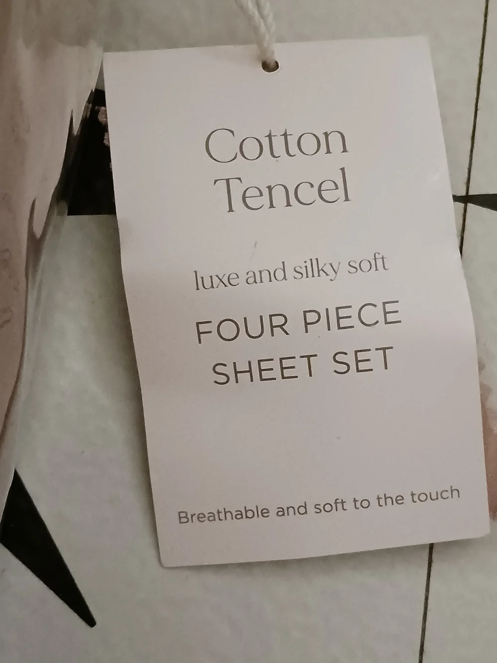 Dream Threads Cotton Tencel Four-Piece Sheet Set - Blush, Pink Sand